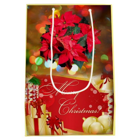 クリスマス抱き枕メリークリスマス ミディアムペーパーバッグ (裏面)