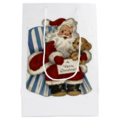 クリスマス抱き枕ヴィンテージ ミディアムペーパーバッグ (裏面)