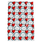 クリスマス抱き枕雪だるま ミディアムペーパーバッグ (裏面)