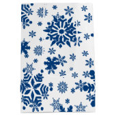 クリスマス抱き枕雪 ミディアムペーパーバッグ (裏面)