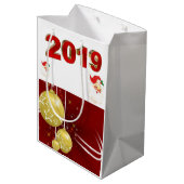 クリスマス抱き枕2019 ミディアムペーパーバッグ (裏面アングル)