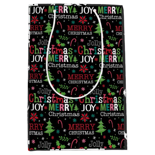 クリスマス抱き枕 ミディアムペーパーバッグ (正面)