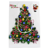 クリスマス抱き枕 ミディアムペーパーバッグ (裏面)