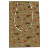 クリスマス抱き枕 ミディアムペーパーバッグ (正面)