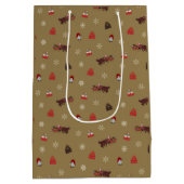 クリスマス抱き枕 ミディアムペーパーバッグ (裏面)