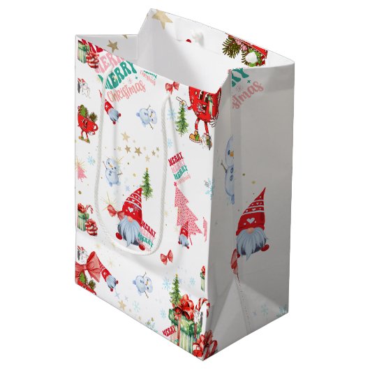 クリスマス抱き枕 ミディアムペーパーバッグ (正面アングル)