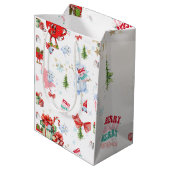 クリスマス抱き枕 ミディアムペーパーバッグ (裏面アングル)