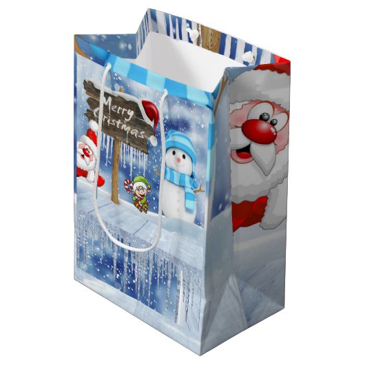 クリスマス抱き枕 ミディアムペーパーバッグ (正面アングル)