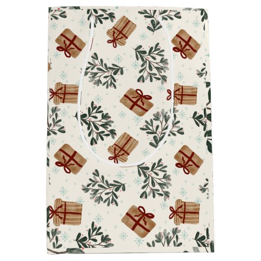 クリスマス抱き枕 ミディアムペーパーバッグ (正面)