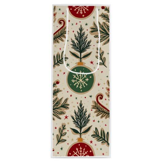 クリスマス抱き枕 ワインギフトバッグ (正面)