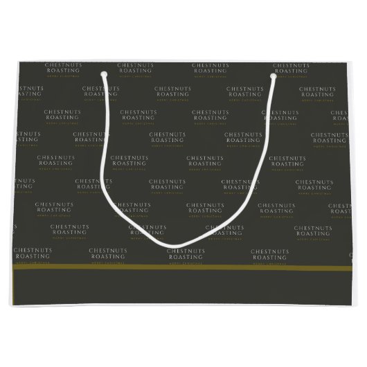 クリスマス抱き枕 – 栗のロースト ラージペーパーバッグ (正面)