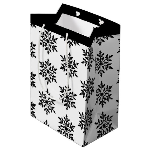 クリスマス抱き枕 – 雪片 ミディアムペーパーバッグ (裏面アングル)