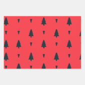 クリスマス抽象芸術ツリーのラッピング紙 ラッピングペーパーシート (正面2)