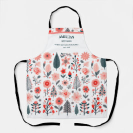 クリスマス抽象芸術ツリー、植物性クリスマス エプロン