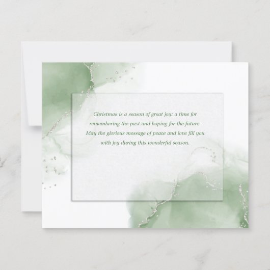 クリスマス抽象芸術バジェットセージ冬樹 (裏面)