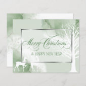 クリスマス抽象芸術バジェットセージ冬樹 (正面/裏面)