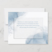 クリスマス抽象芸術バジェットダスティブルーウィンターツリー (裏面)