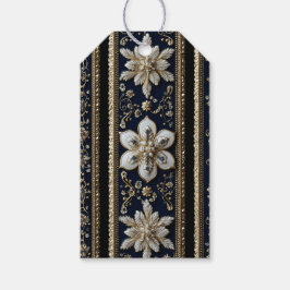 クリスマス抽象芸術パターン ギフトタグ