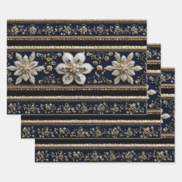 クリスマス抽象芸術パターン ラッピングペーパーシート