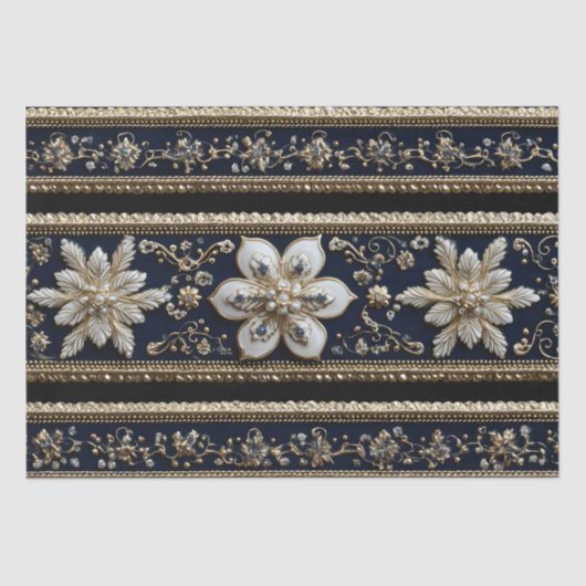 クリスマス抽象芸術パターン 薄葉紙 (正面)