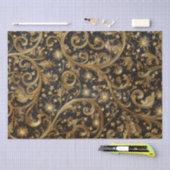 クリスマス抽象芸術パターン 薄葉紙 (クラフト)