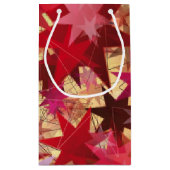 クリスマス抽象芸術星 スモールペーパーバッグ (裏面)