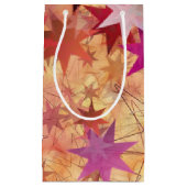 クリスマス抽象芸術星 スモールペーパーバッグ (正面)