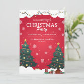 クリスマス招待されパーティー 招待状 (スタンド正面)