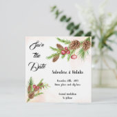 クリスマス招待状お知らせ 招待状 (スタンド正面)