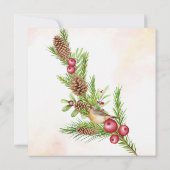 クリスマス招待状お知らせ 招待状 (裏面)