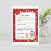 クリスマス招待状カード 招待状 (スタンド正面)