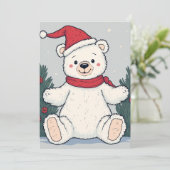 クリスマス招待状カード 招待状 (スタンド正面)