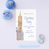 クリスマス招待状デザイン チラシ (シングル)