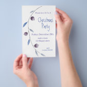 クリスマス招待状デザイン チラシ (ハンドル)