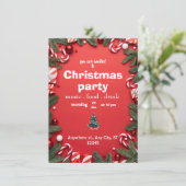 クリスマス招待状フラットカード (スタンド正面)