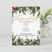 クリスマス招待状ホリデーパーティー招待状 (スタンド正面)