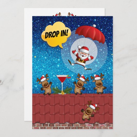 クリスマス招待状 招待状 (正面/裏面)