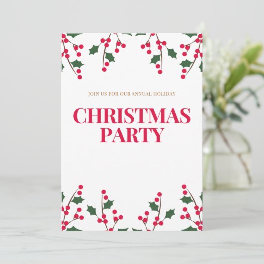 クリスマス招待状 招待状 (スタンド正面)