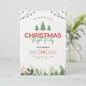 クリスマス招待状 招待状 (スタンド正面)