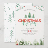 クリスマス招待状 招待状 (正面/裏面)