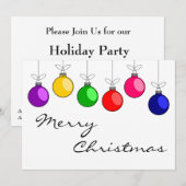 クリスマス招待状 招待状 (正面/裏面)