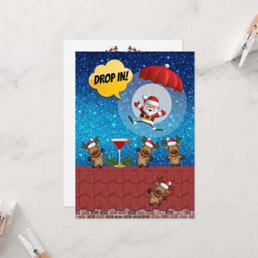 クリスマス招待状 招待状 (正面/裏面インサイチュ)