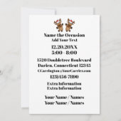 クリスマス招待状 招待状 (裏面)