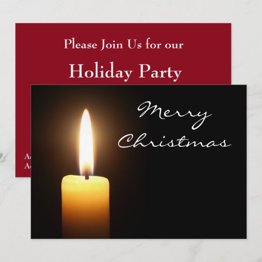 クリスマス招待状 招待状 (正面/裏面)