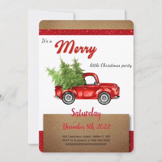 クリスマス招待状 招待状 (正面)