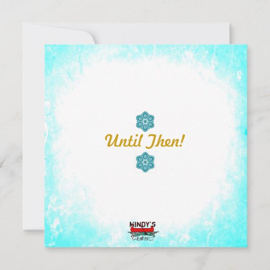 クリスマス招待状 招待状 (裏面)