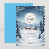 クリスマス招待状 2023年12月25日 招待状 (正面/裏面)
