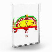 クリスマス挨拶の縦写真ブロック フォトブロック (左)