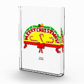 クリスマス挨拶の縦写真ブロック フォトブロック (右)