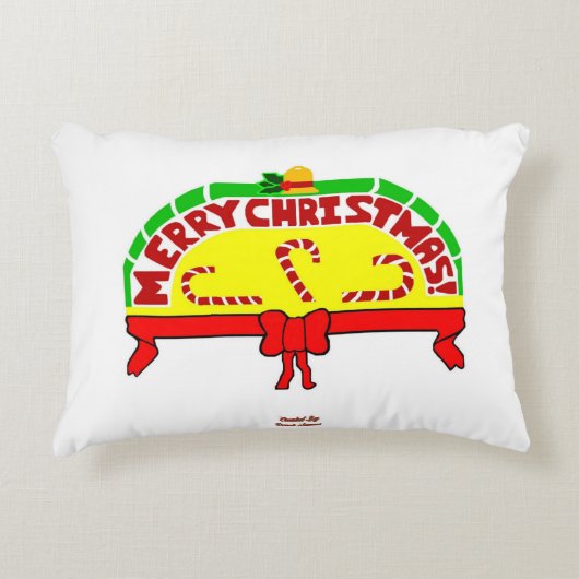 クリスマス挨拶アクセント枕 アクセントクッション (正面)